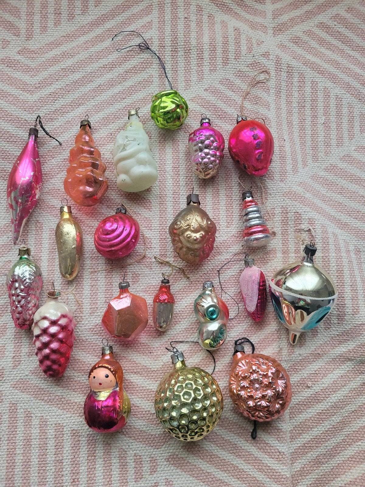 boules de Noël ancien glace, Enlèvement ou Envoi