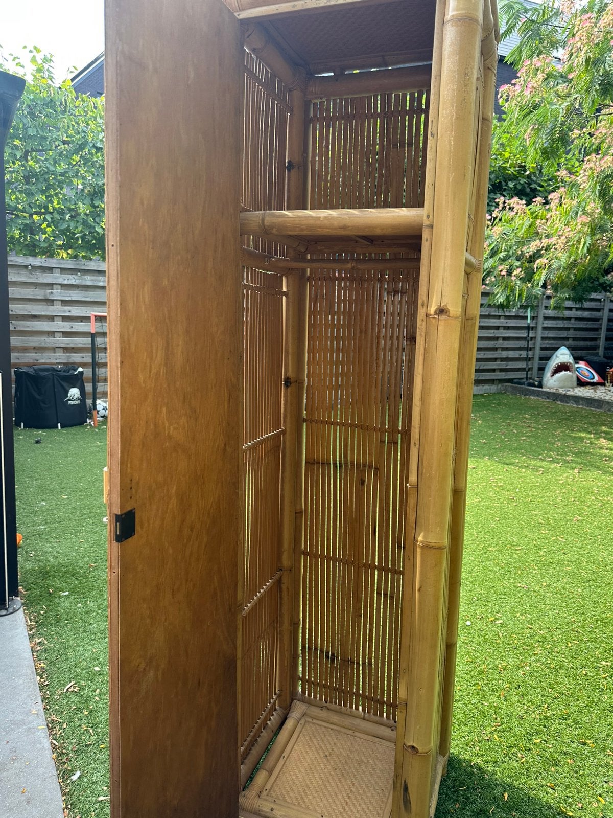 Bamboe kast, Ophalen, Gebruikt, 200 cm of meer, 50 tot 100 cm