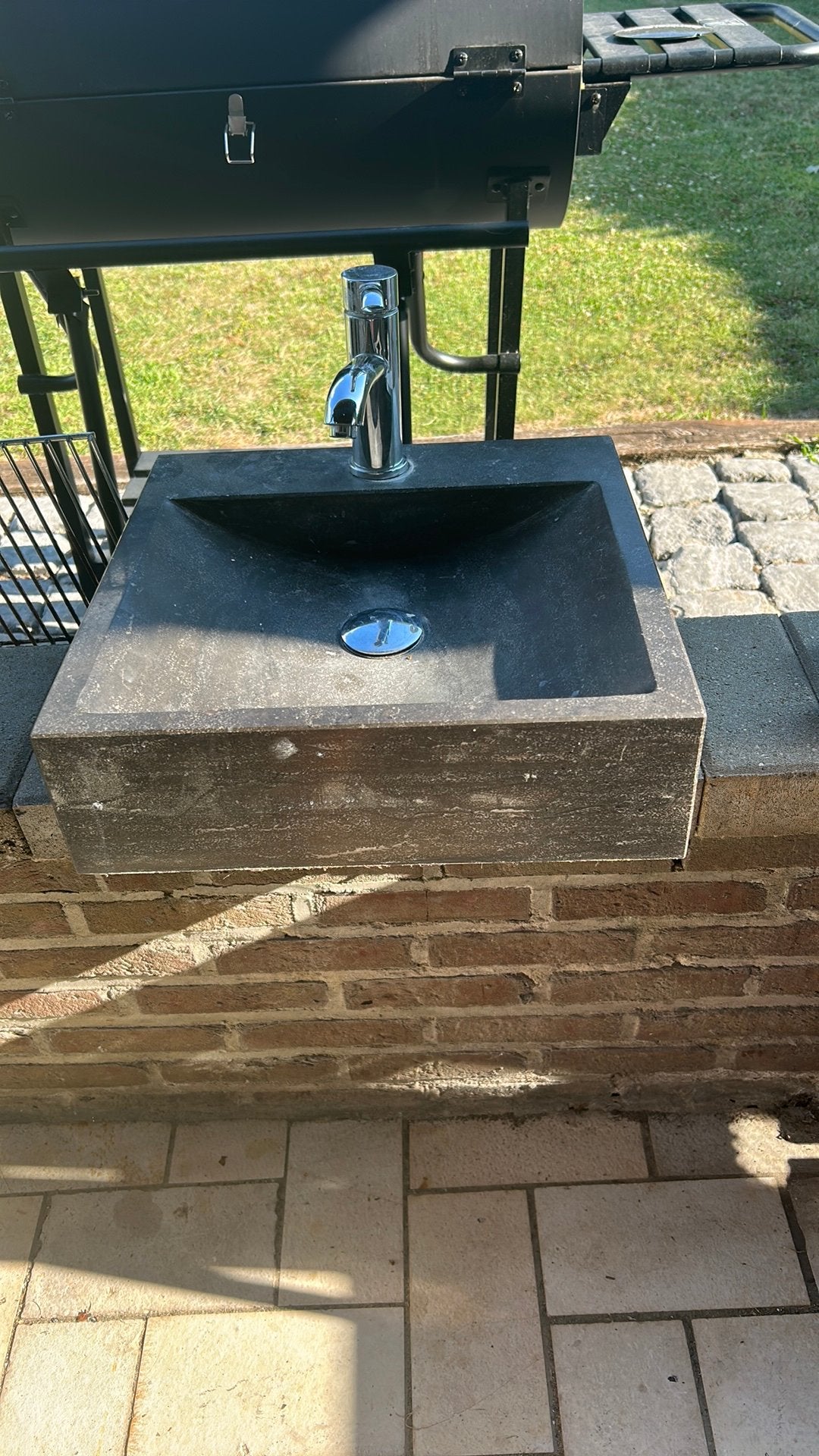 Blauwe steen wasbakken, Ophalen, Gebruikt, Wasbak of Wastafel