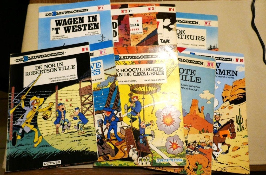 BLAUWBLOEZEN, 6 strips, tussen nrs 1 en 35, zie details, Boeken, Stripverhalen, Ophalen