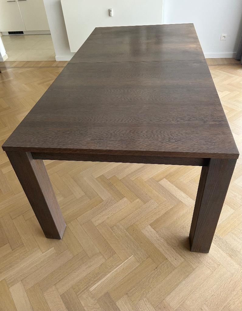 Table à manger Mobitec avec rallonge, Comme neuf, 100 à 150 cm, Enlèvement, Chêne