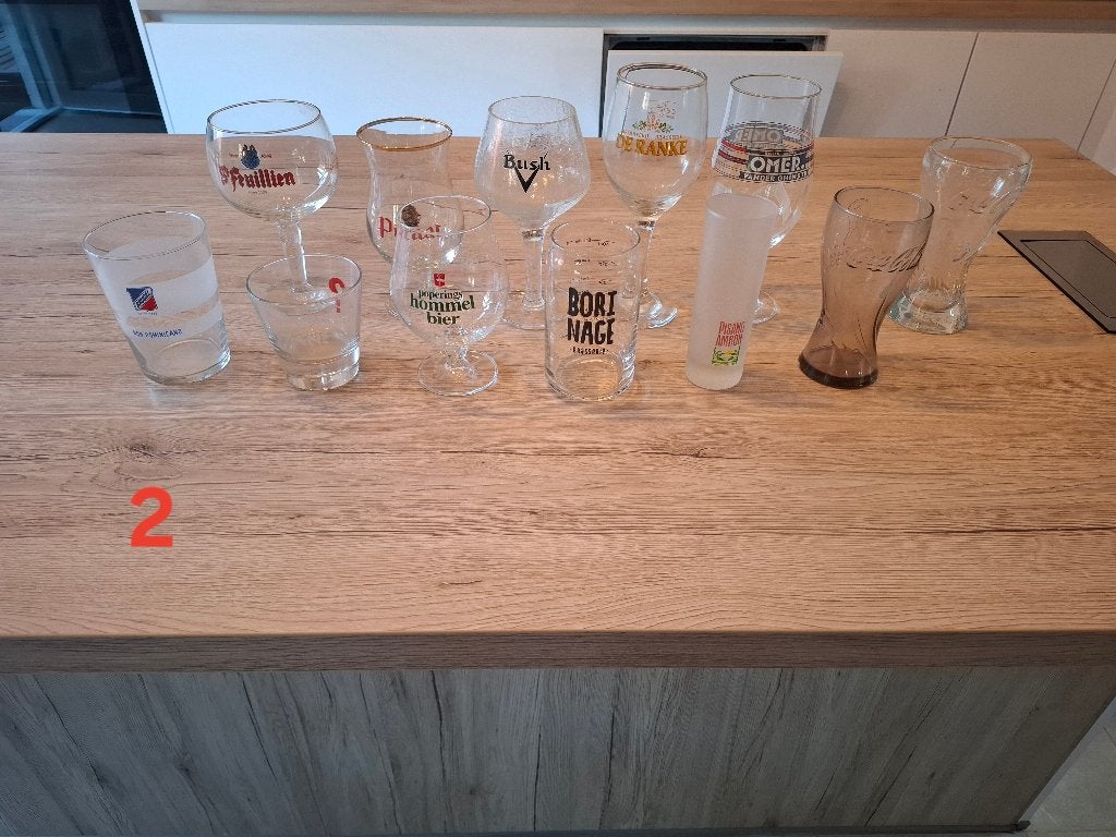 Lot de verres à bière – nombreuses marques belges, Collections, Enlèvement, Comme neuf, Verre ou Verres, Autres marques