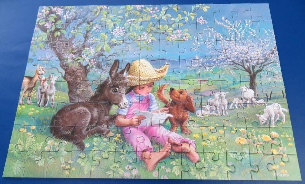 puzzel Ravensburger Martine Een lentedag 100 stukjes, Ophalen of Verzenden, Meer dan 50 stukjes, Zo goed als nieuw, 2 tot 4 jaar