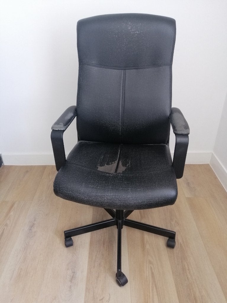 Chaise de bureau noire, Maison & Meubles, Enlèvement, Utilisé, Noir, Chaise de bureau
