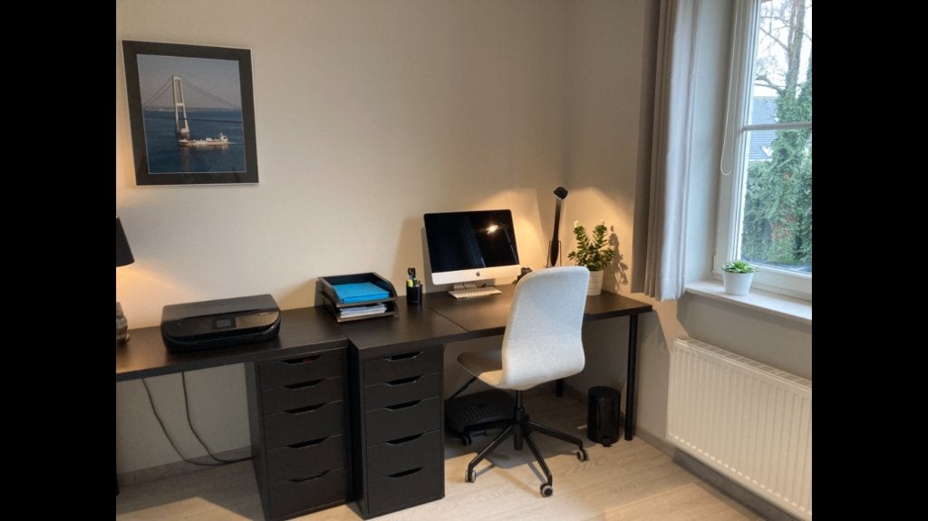 Bureau XL, Maison & Meubles, Bureaux, Autres types, 150 cm, Comme neuf, Avec tiroirs