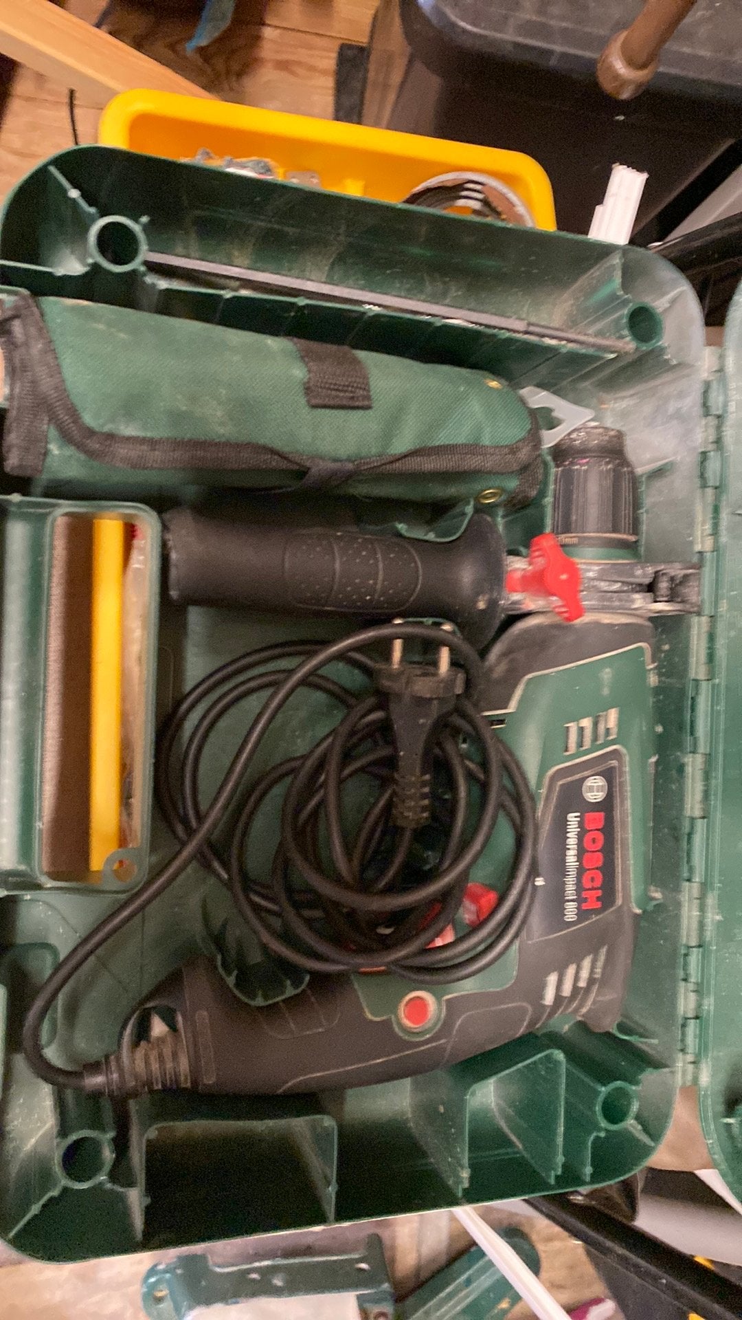 Bosch verte foreuse 800 w, Bricolage & Construction, Enlèvement ou Envoi, Comme neuf