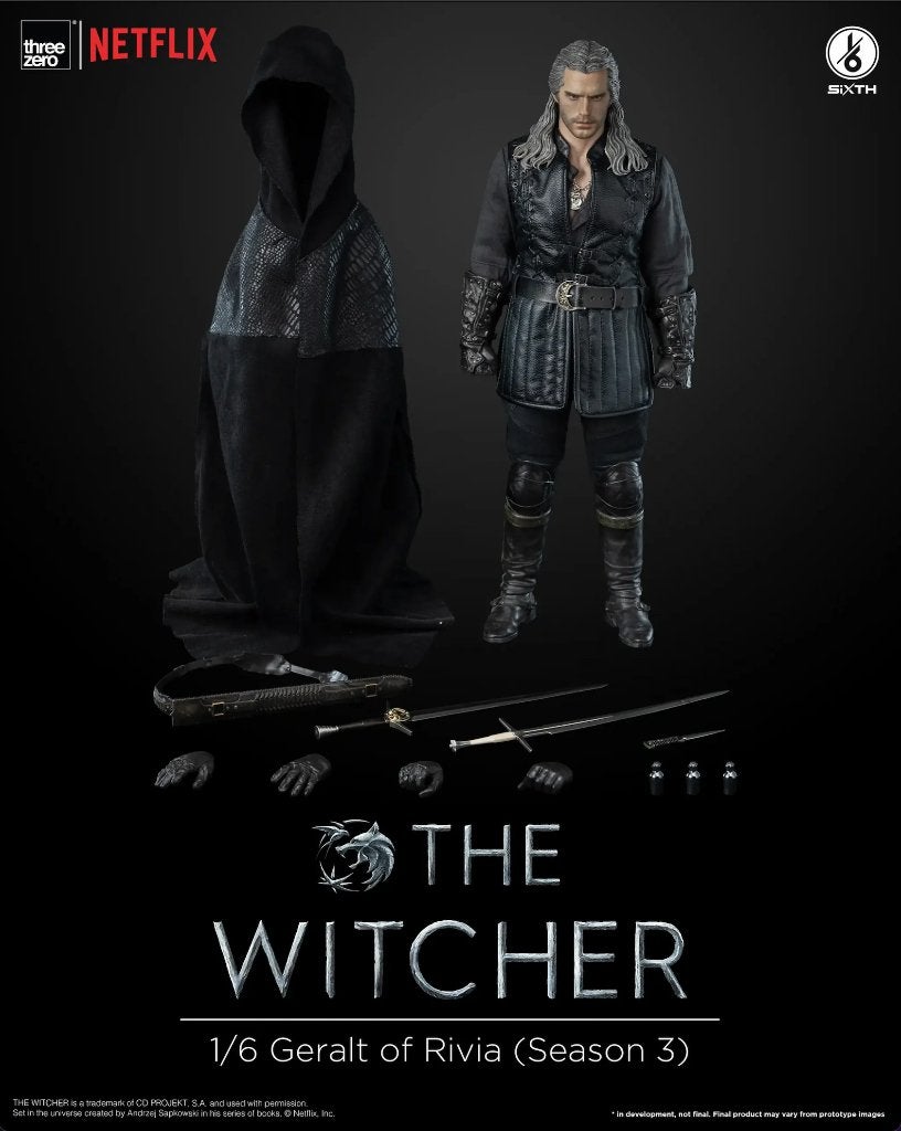 Threezero The Witcher Season 3 Geralt Of Rivia 30 cm Nieuw, Envoi, Neuf, TV, Figurine ou Poupée