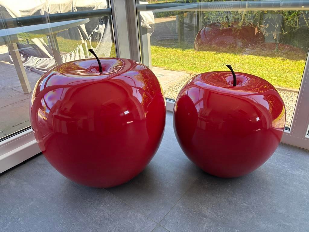 Grosses pommes rouge, Huis en Inrichting, Woonaccessoires | Vazen, Ophalen, Zo goed als nieuw, Rood