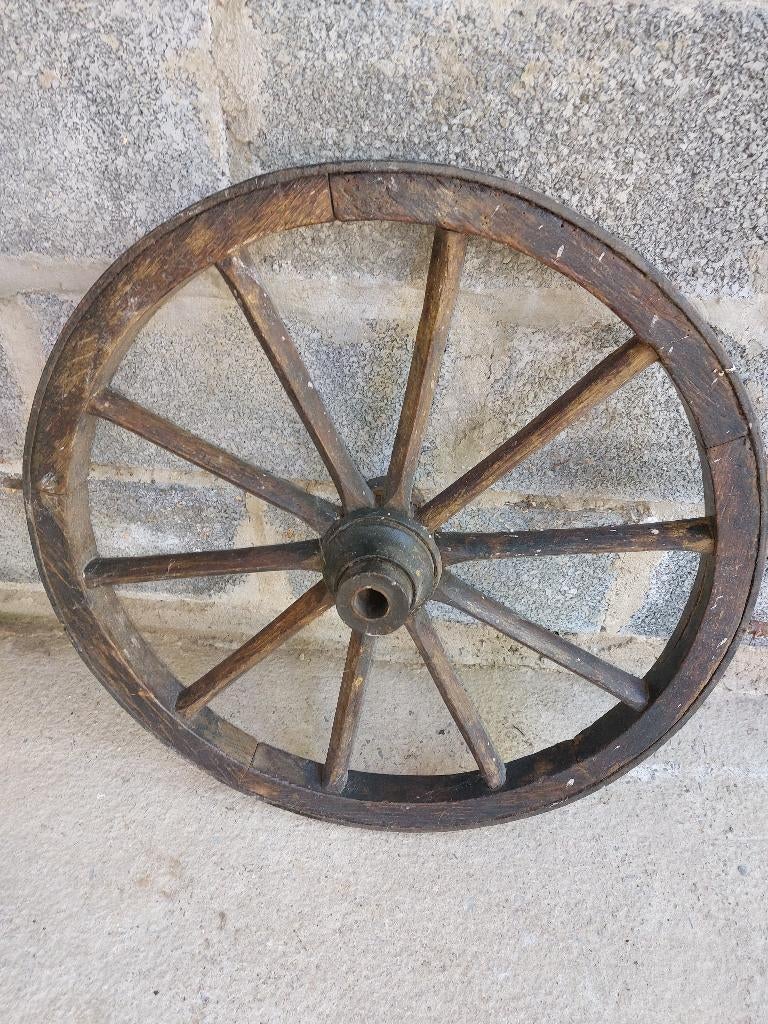 roue en bois décoration extérieure, Enlèvement, Utilisé