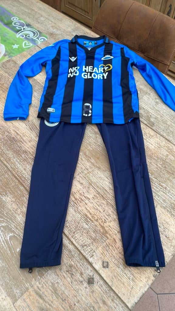 Voetbalsetje club brugge 3 xs, Ophalen of Verzenden, Zo goed als nieuw