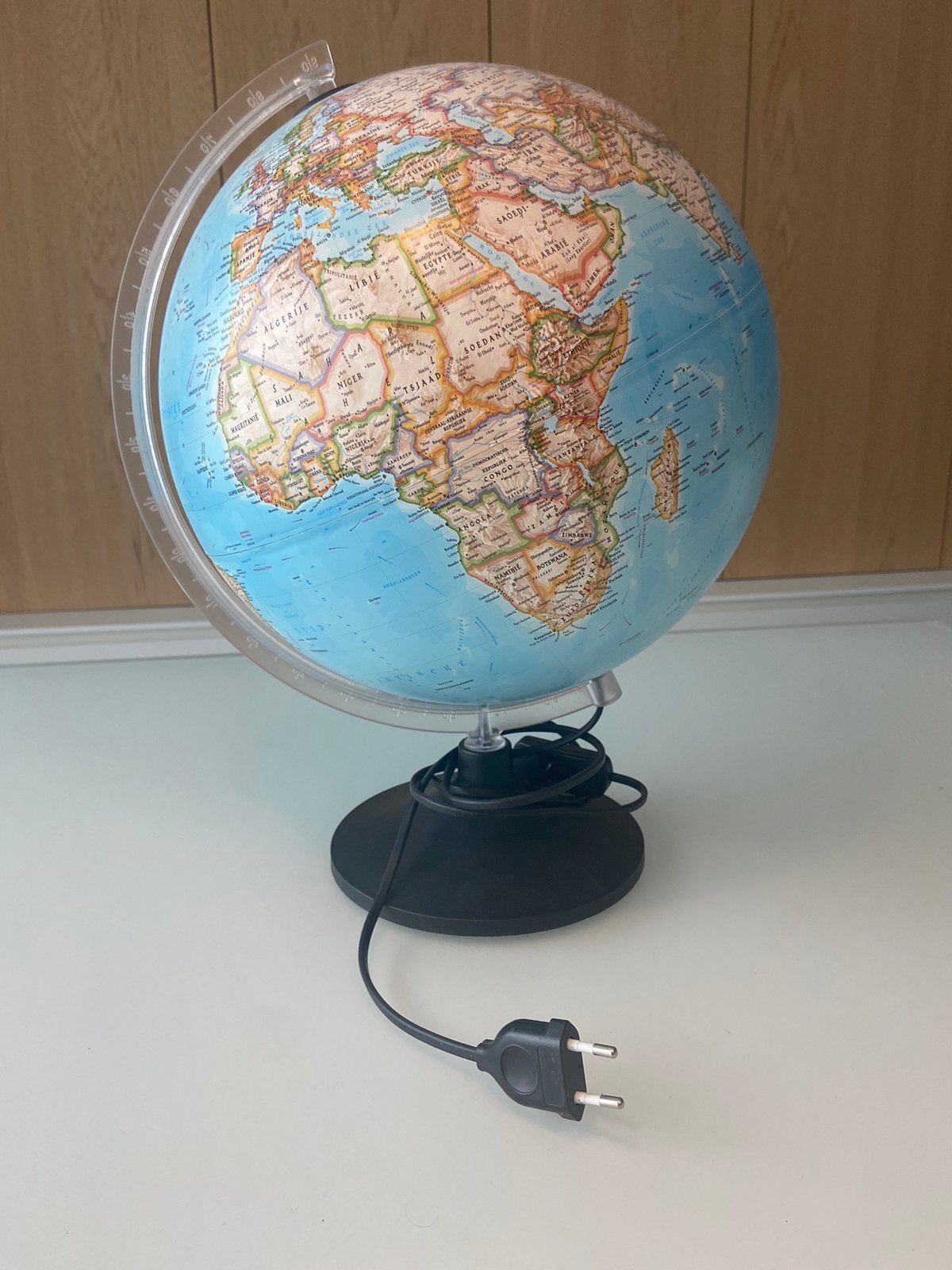 Wereldbol, Huis en Inrichting, Woonaccessoires | Wereldbollen, Ophalen, Zo goed als nieuw