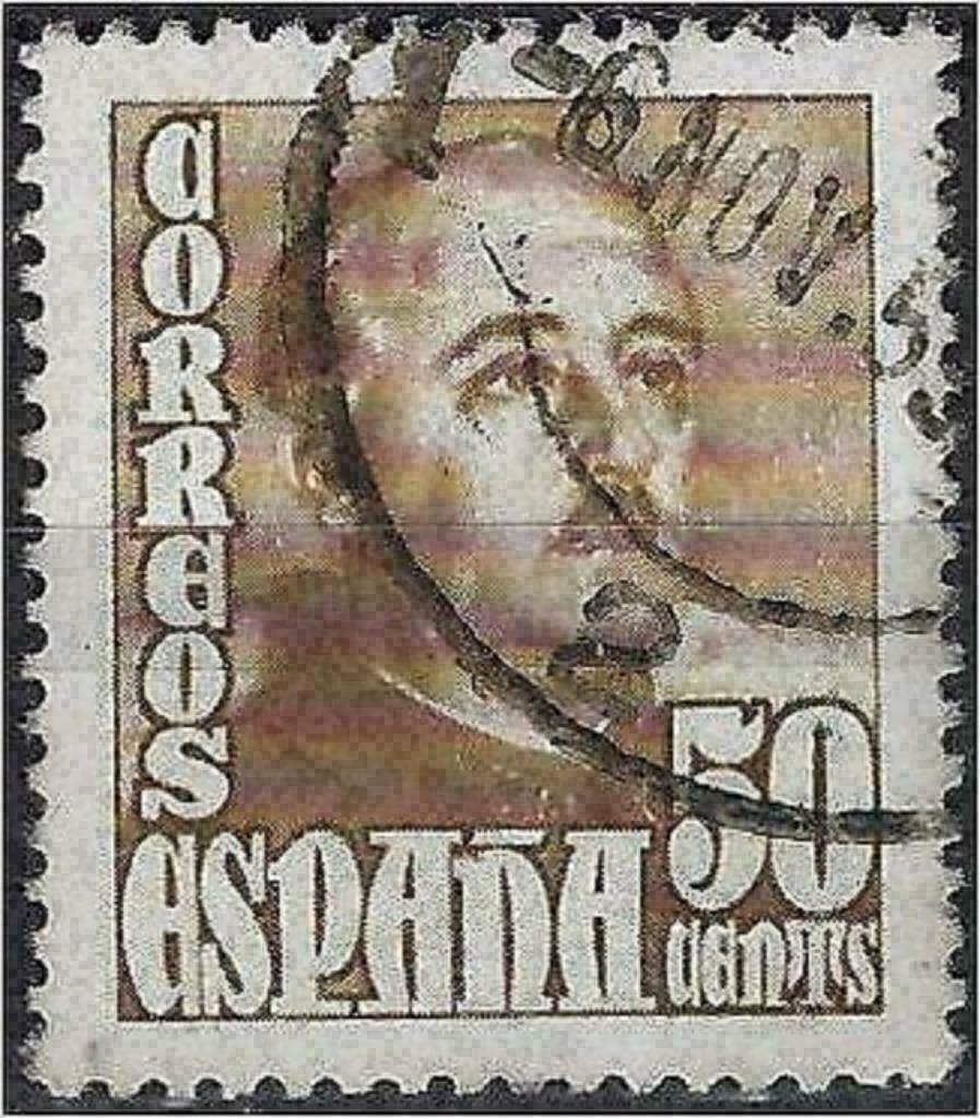 Espagne 1948-1954 - Yvert 770A - Général Francisco Fran (ST), Envoi, Affranchi