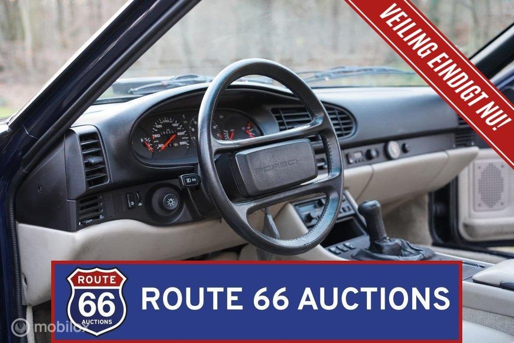 Porsche 944 S | 1987 | Route 66 Auctions, Auto's, Zwart, Bedrijf, Overige carrosserie, Porsche