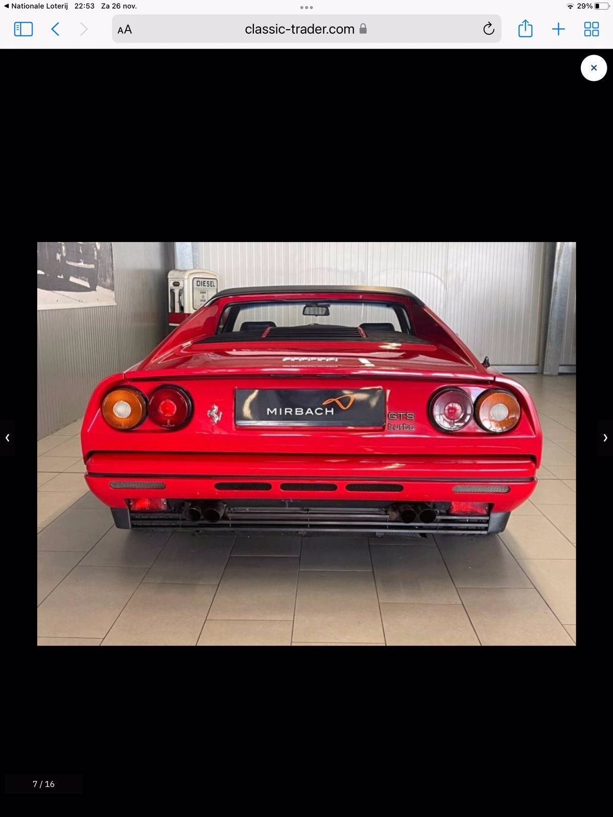 Ferrari 208 GTS turbo, Auto's, Ferrari, Euro 2, Achterwielaandrijving, Cabriolet, Leder