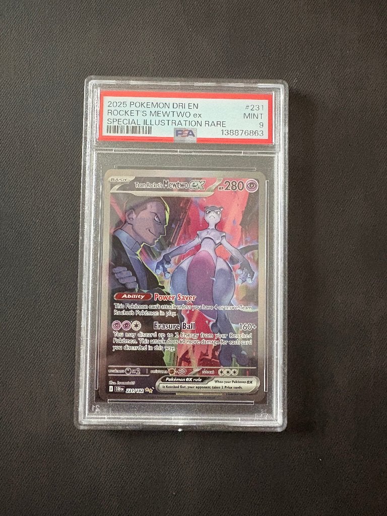 Pokemon psa Team Rocket Mewtwo, Ophalen of Verzenden