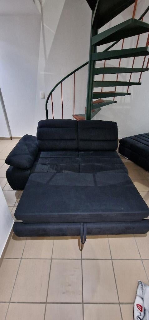 divan en L gauche bleu foncé, 150 cm ou plus, Banc d'angle, Quatre personnes ou plus, 150 à 200 cm