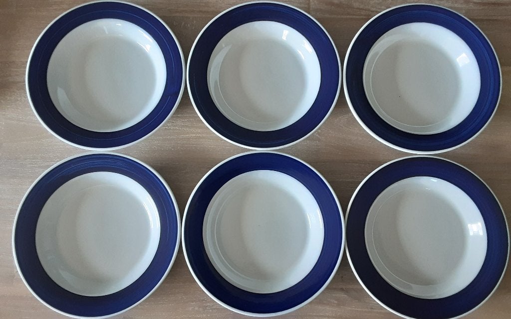6 Porseleinen soepborden (KAHLA), Overige merken, Landelijk/Boerenbont, Nieuw, Ophalen of Verzenden