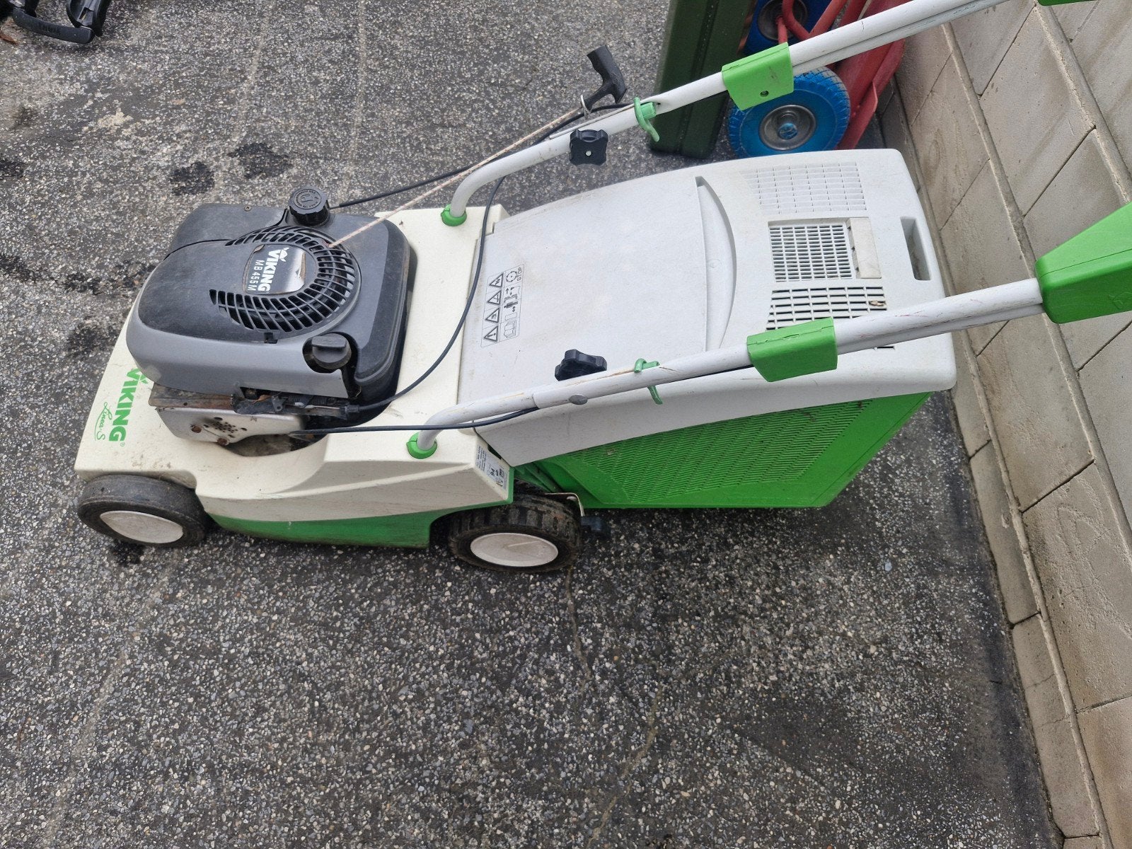 Autoporteur Viking MB455M en bon état, Viking, Enlèvement, Bac de ramassage