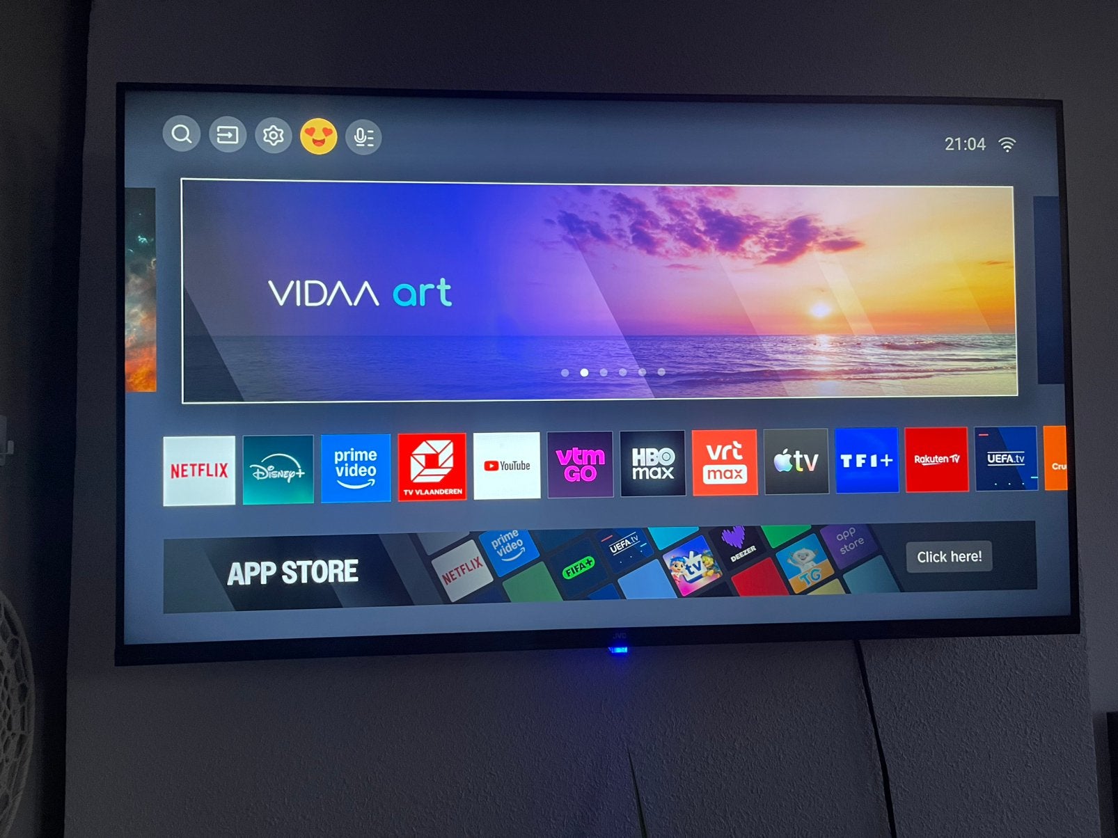 JVC Smart tv met afstandbedining, Audio, Tv en Foto, Televisies, Ophalen, Zo goed als nieuw, Smart TV