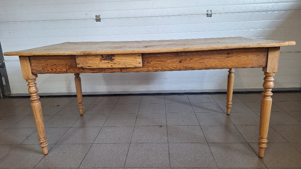 keukentafel in eik, Quatre personnes, 150 à 200 cm, Landelijk, Enlèvement