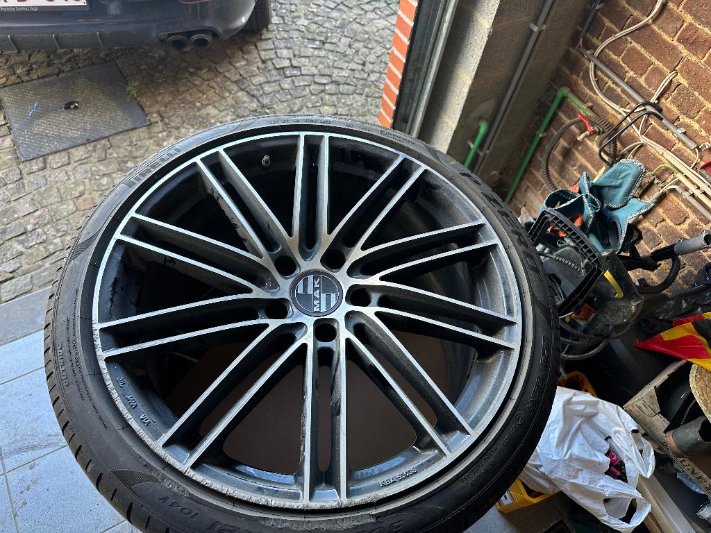 4 jantes 21’ Porsche Taycan 4S + pneus hiver, Enlèvement, 21 pouces, Pneus hiver, Pneu(s)