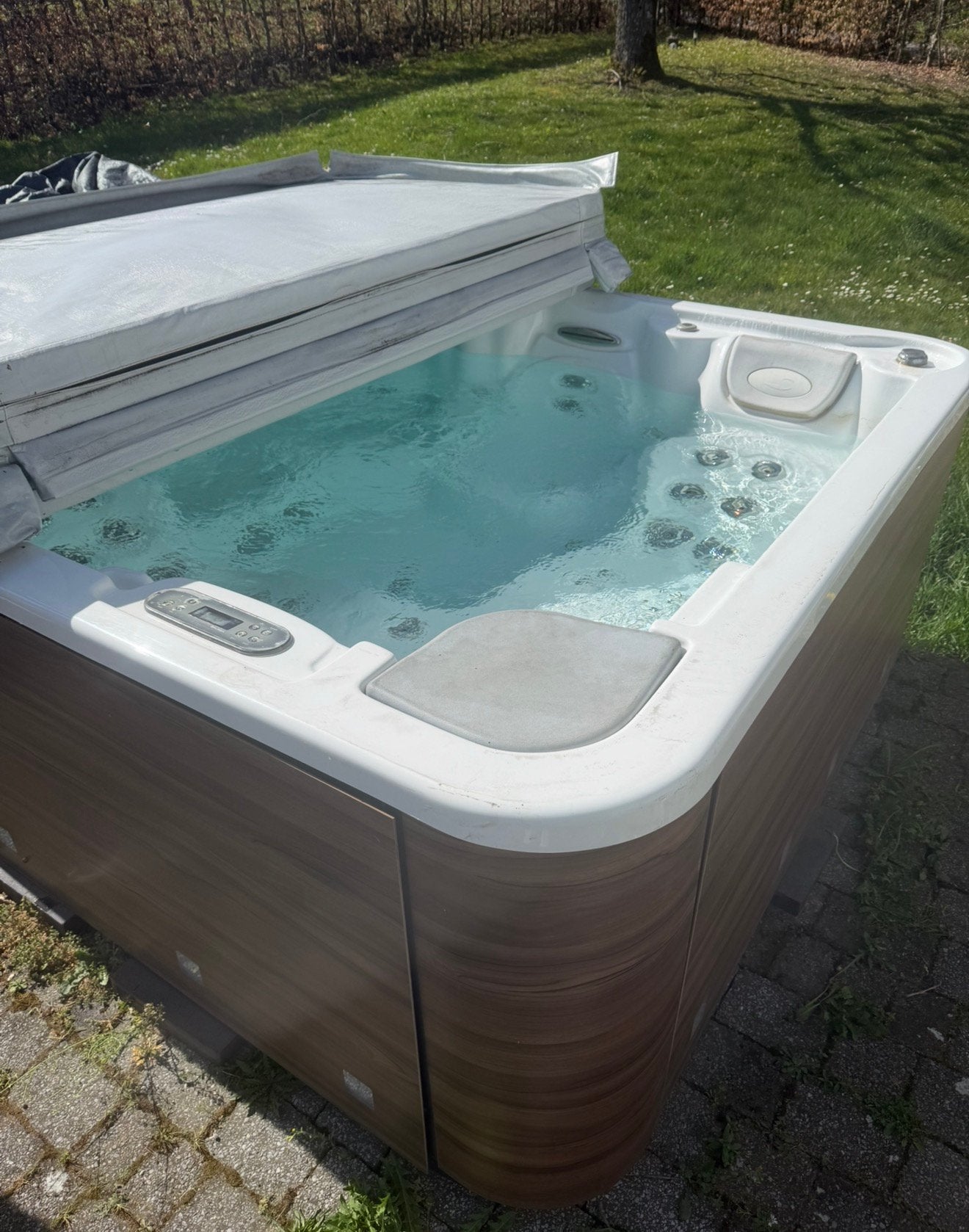 Jacuzzy d’occasion a vendre, Jardin & Terrasse, Enlèvement, Utilisé, Couverture