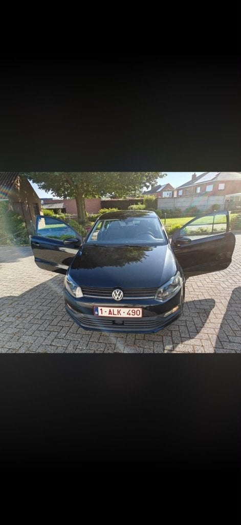 Volkswagen Polo, Auto's, Voorwielaandrijving, Dealer onderhouden, Stof, Zwart
