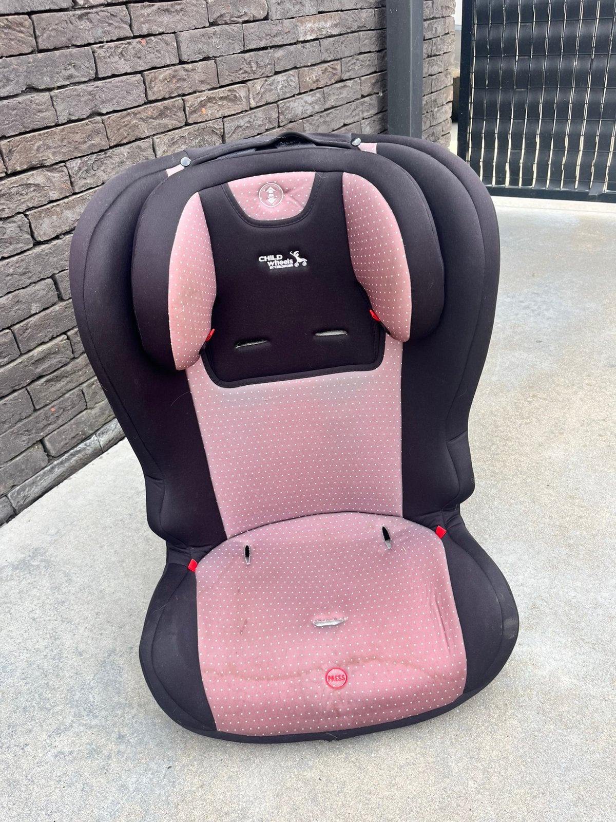 Autostoel groep 2/3 Childwheels isofix, Kinderen en Baby's, Autostoeltjes, Ophalen, 15 t/m 36 kg, Verstelbare rugleuning, Gebruikt