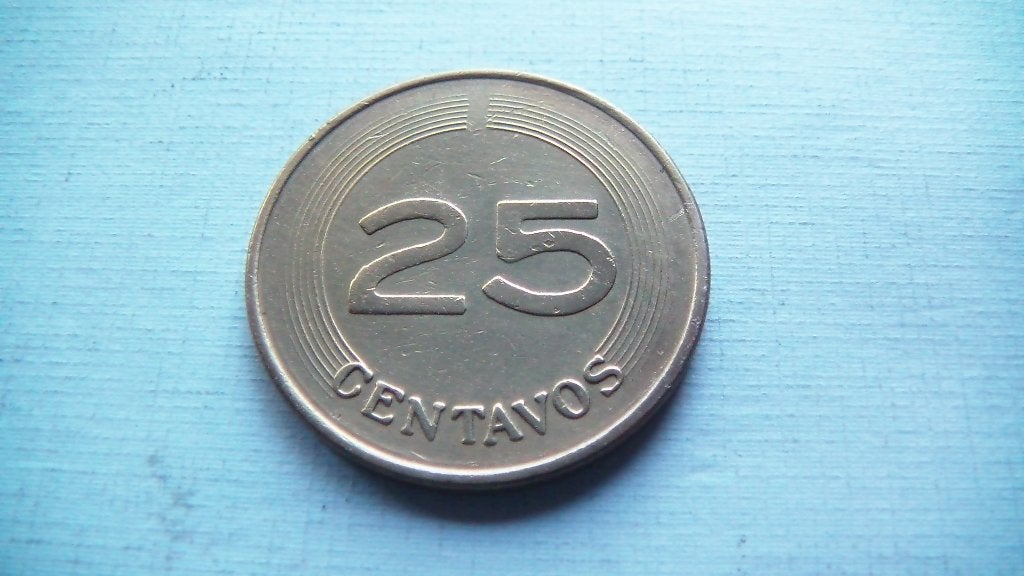 RESERVE JO colombie 25 centavos 1979, Enlèvement