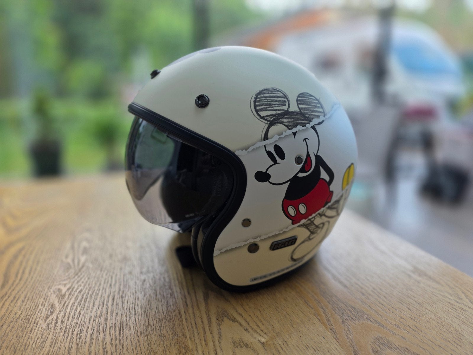 HJC sketch Mickey Mouse jet helm Large, Motoren, Kleding | Motorhelmen, Ophalen, Dames, L, Tweedehands