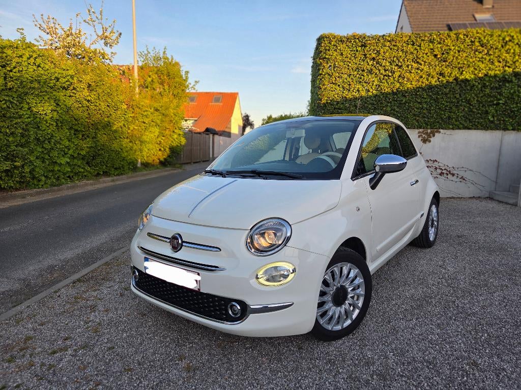 Fiat 500 1.2i Lounge met panoramisch dak, Autos, Electronic Stability Program (ESP), Achat, Berline, Particulier