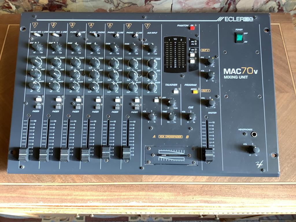 ECLER MAC 70V, Enlèvement, Utilisé, 5 à 10 canaux, Entrée micro