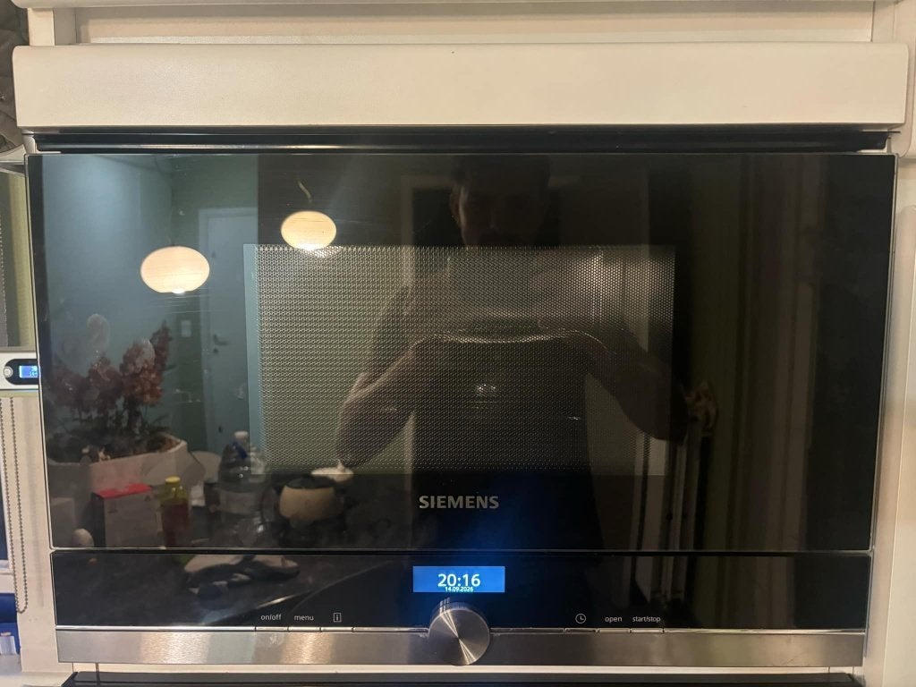 Inbouw microgolf oven Siemens, Ophalen, Microgolfoven, 60 cm of meer, Zo goed als nieuw