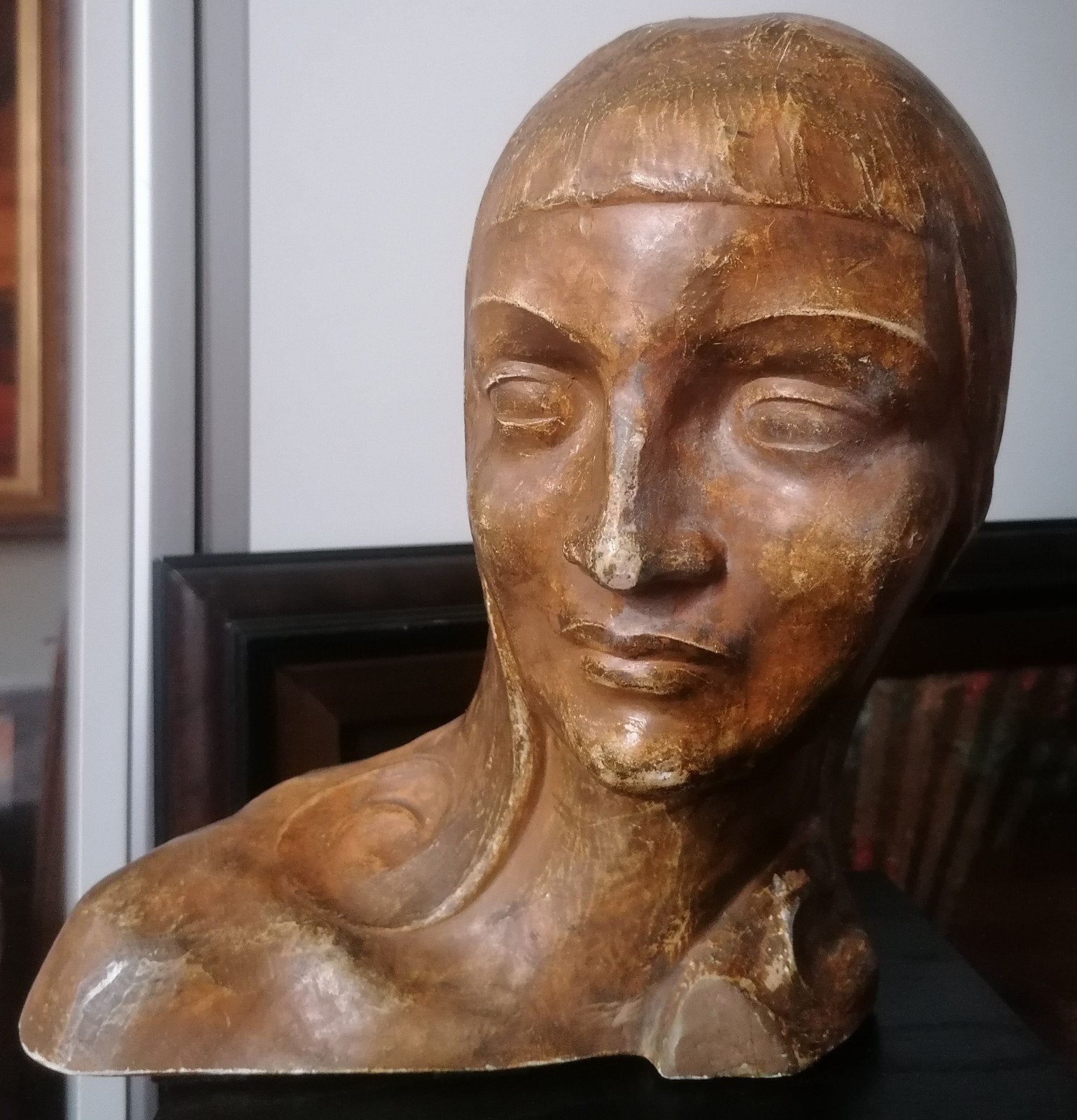 Luc Van Parijs (1920-1991) beeld, Antiek en Kunst, Kunst | Beelden en Houtsnijwerken, Ophalen, Art deco, Gips, Beeld