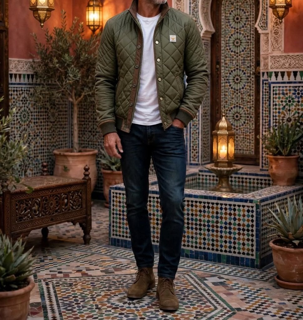 Nouveau blouson bomber matelassé pour hommes, Neuf, Taille 52/54 (L), Multicolore, Adrian bij Ellmont Londo