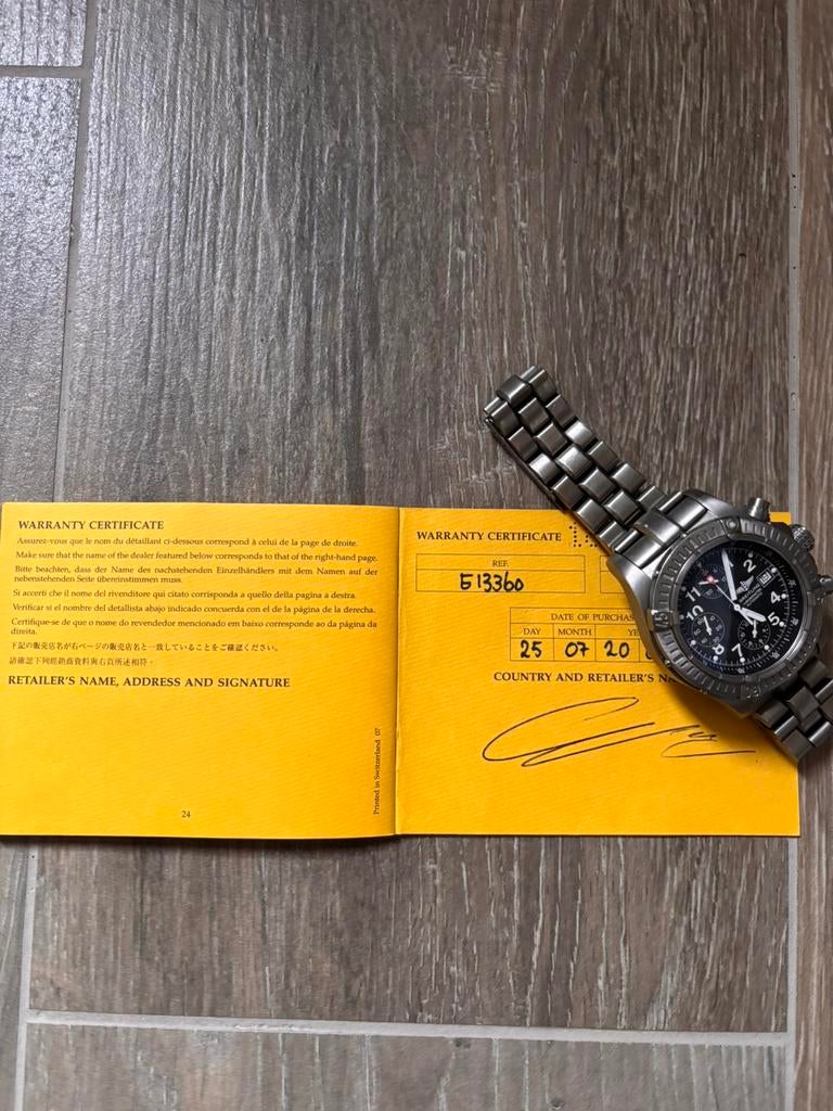 Breitling Avenger E13660, Bijoux, Sacs & Beauté, Montres | Hommes, Enlèvement, Comme neuf, Breitling