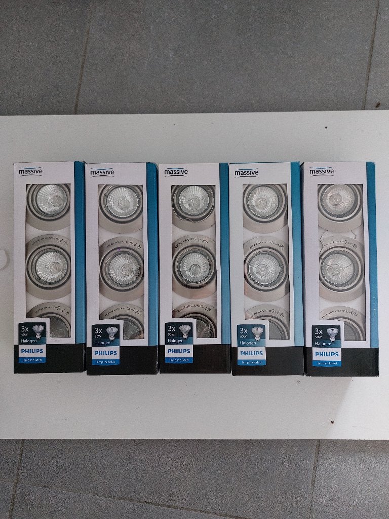 Lamp Armatuur Philips 3x GU10       µ1n, Philips, Ophalen, Design, GU10