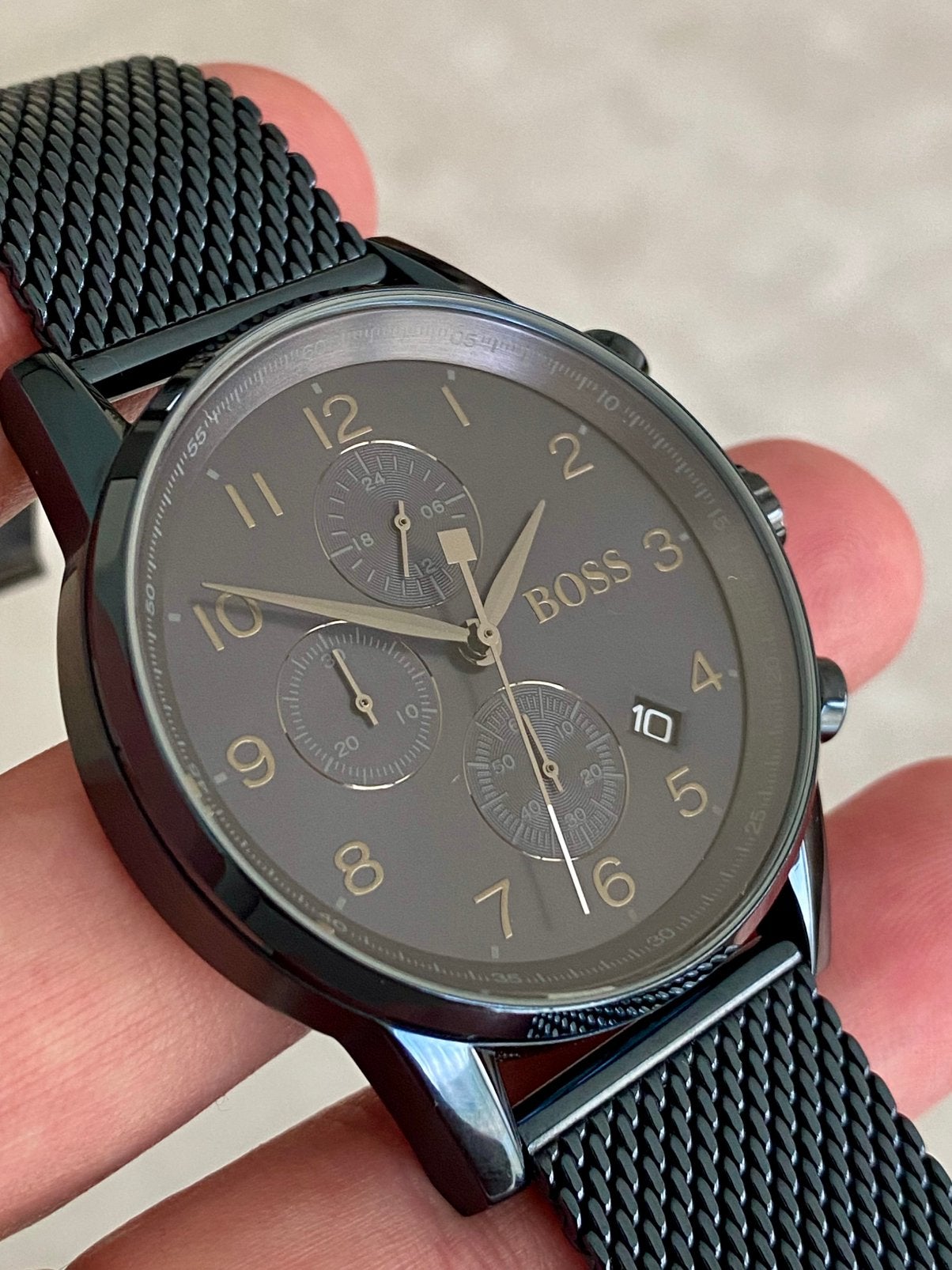 Montre Hugo Boss pour homme — Bleu foncé, Bijoux, Sacs & Beauté, Montres | Hommes, Comme neuf, Enlèvement