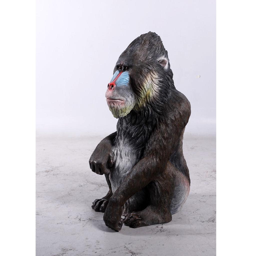 Statue Mandrill Hauteur 97 cm - Singe, Collections, Collections Animaux, Enlèvement, Neuf