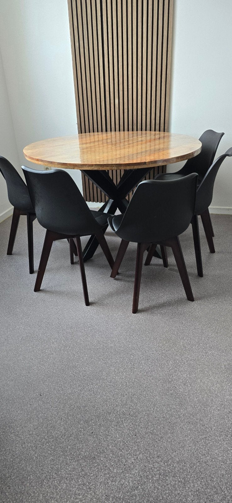 5 stoelen, Huis en Inrichting, Tafels | Eettafels, Ophalen, Gebruikt, 50 tot 100 cm, 50 tot 100 cm