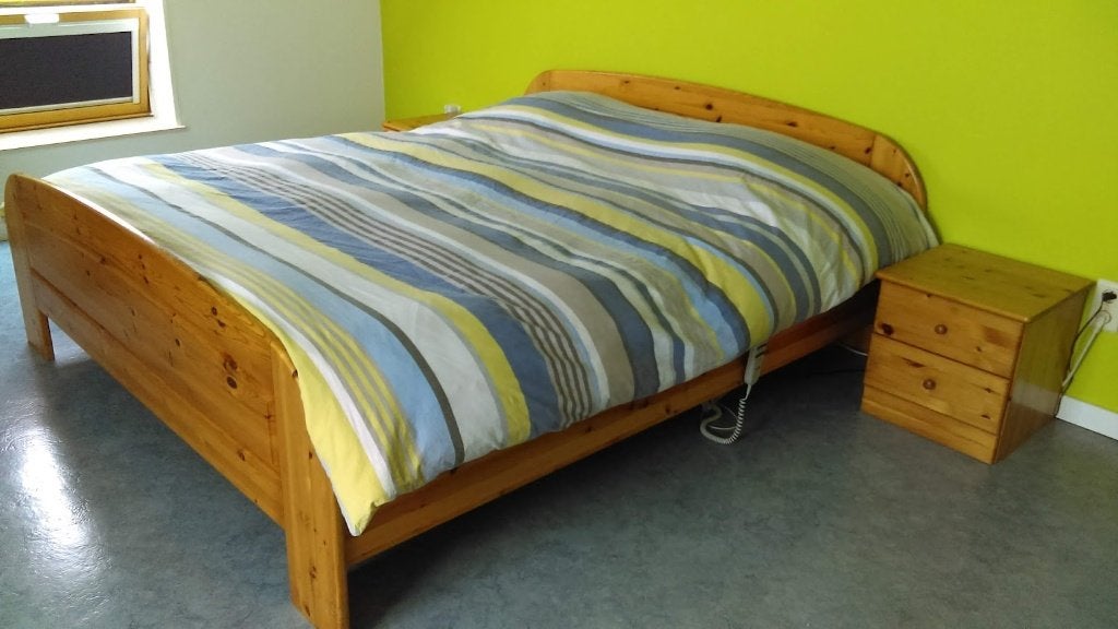 Bed, Huis en Inrichting, Slaapkamer | Bedden, Ophalen, Gebruikt, Tweepersoons, 180 cm