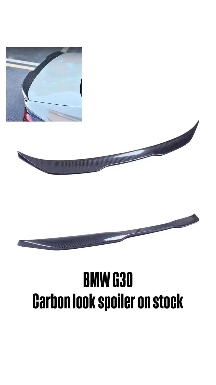 BMW G30 carbon look spoiler, Enlèvement