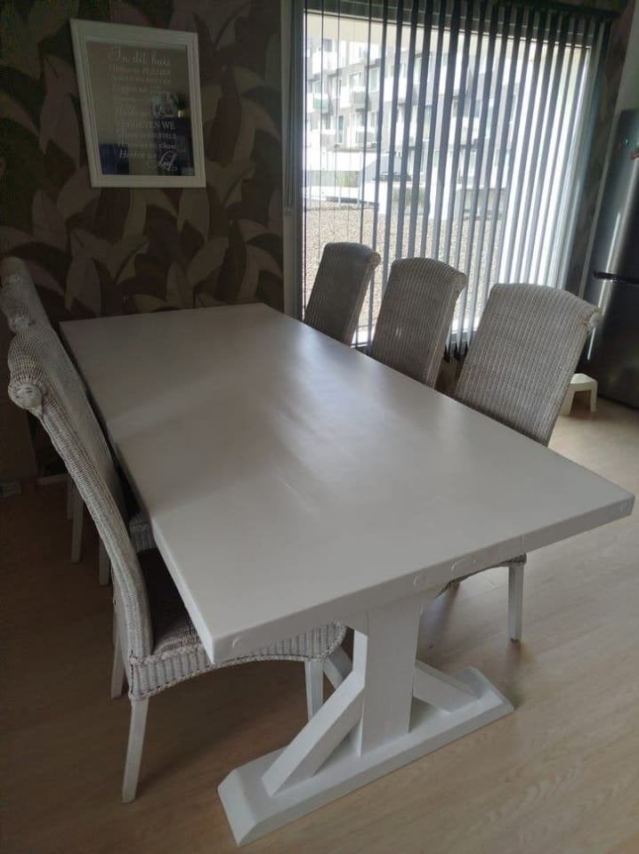 Table Monastère + 6 chaises 220x100, Enlèvement