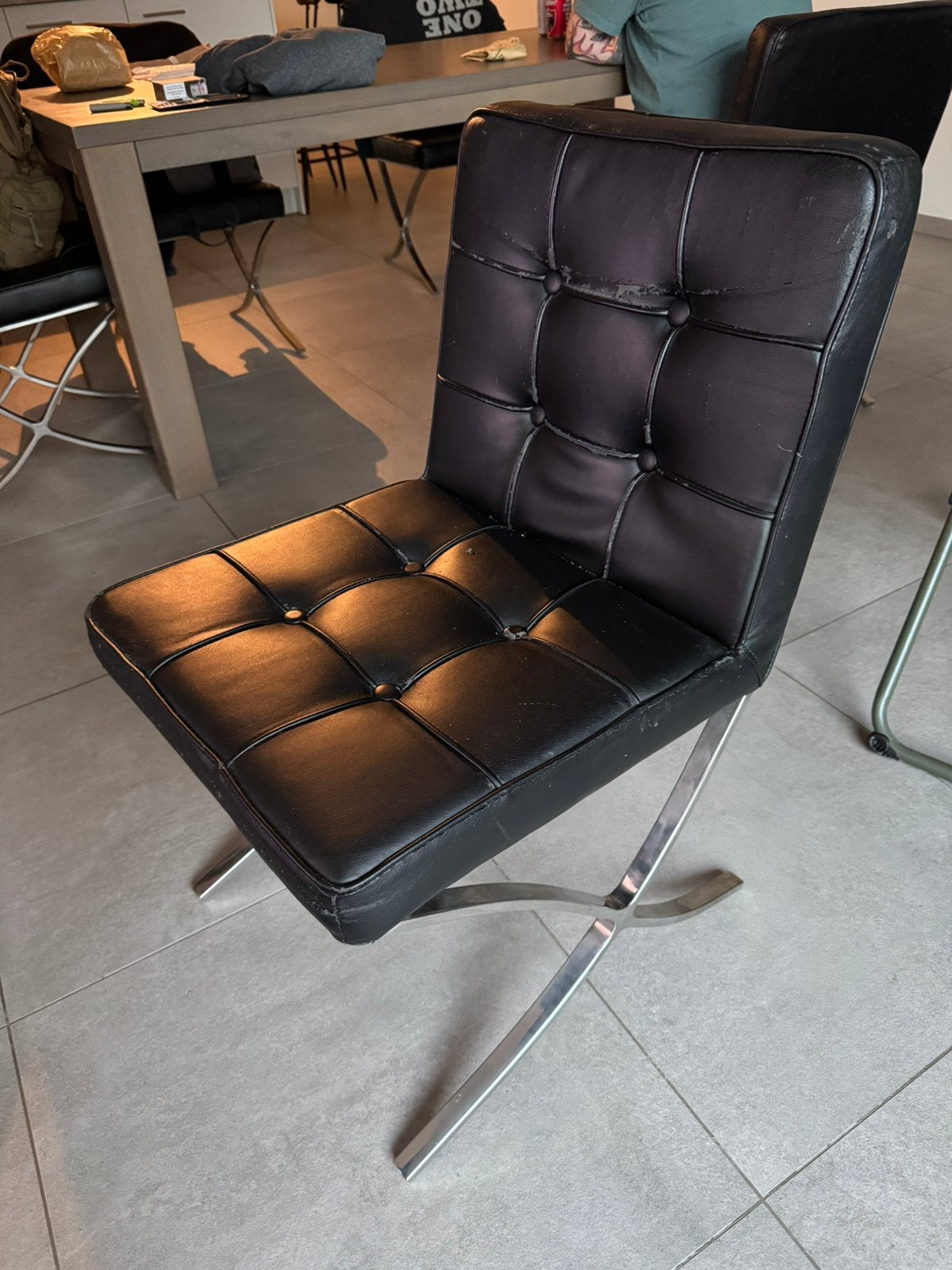 GRATIS 6 stoelen, Ophalen, Gebruikt, Zwart, Vijf, Zes of meer stoelen