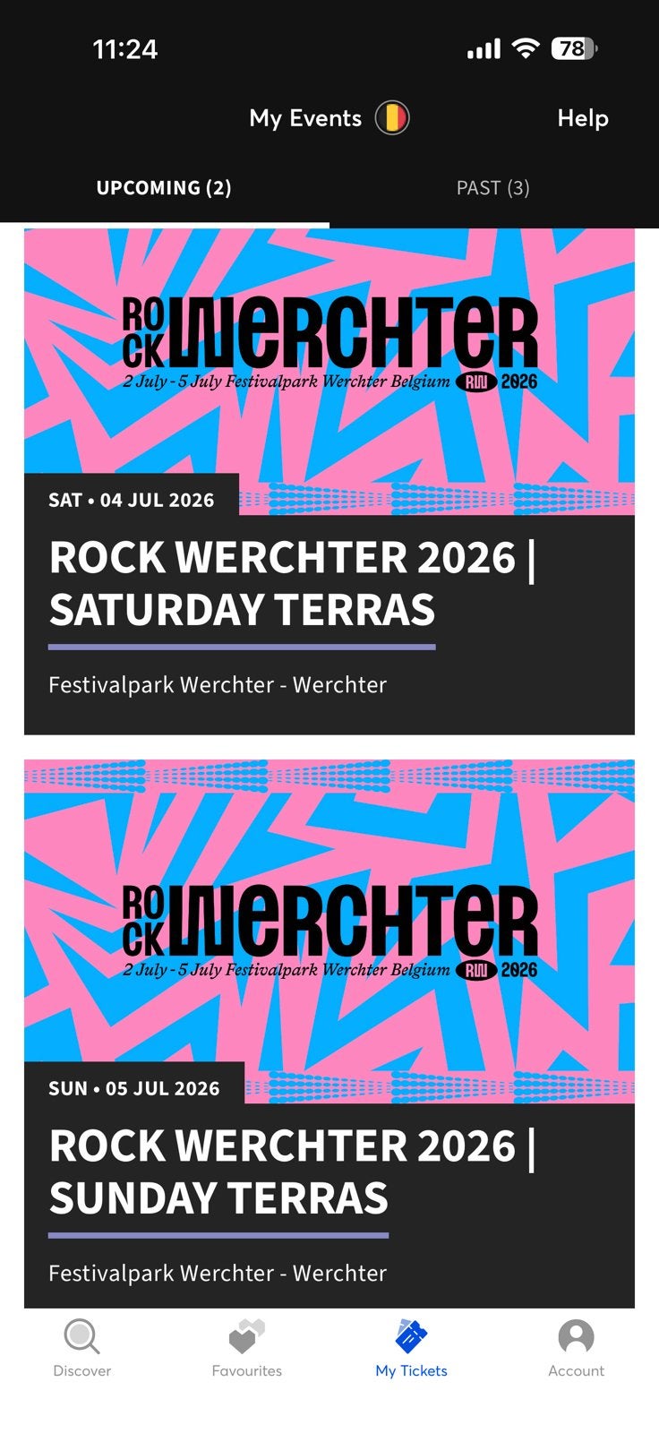 Rock Werchter - 2 places VIP (Terrasse) 4/7 et 5/7, Twee personen, Juli, Rock of Poprock