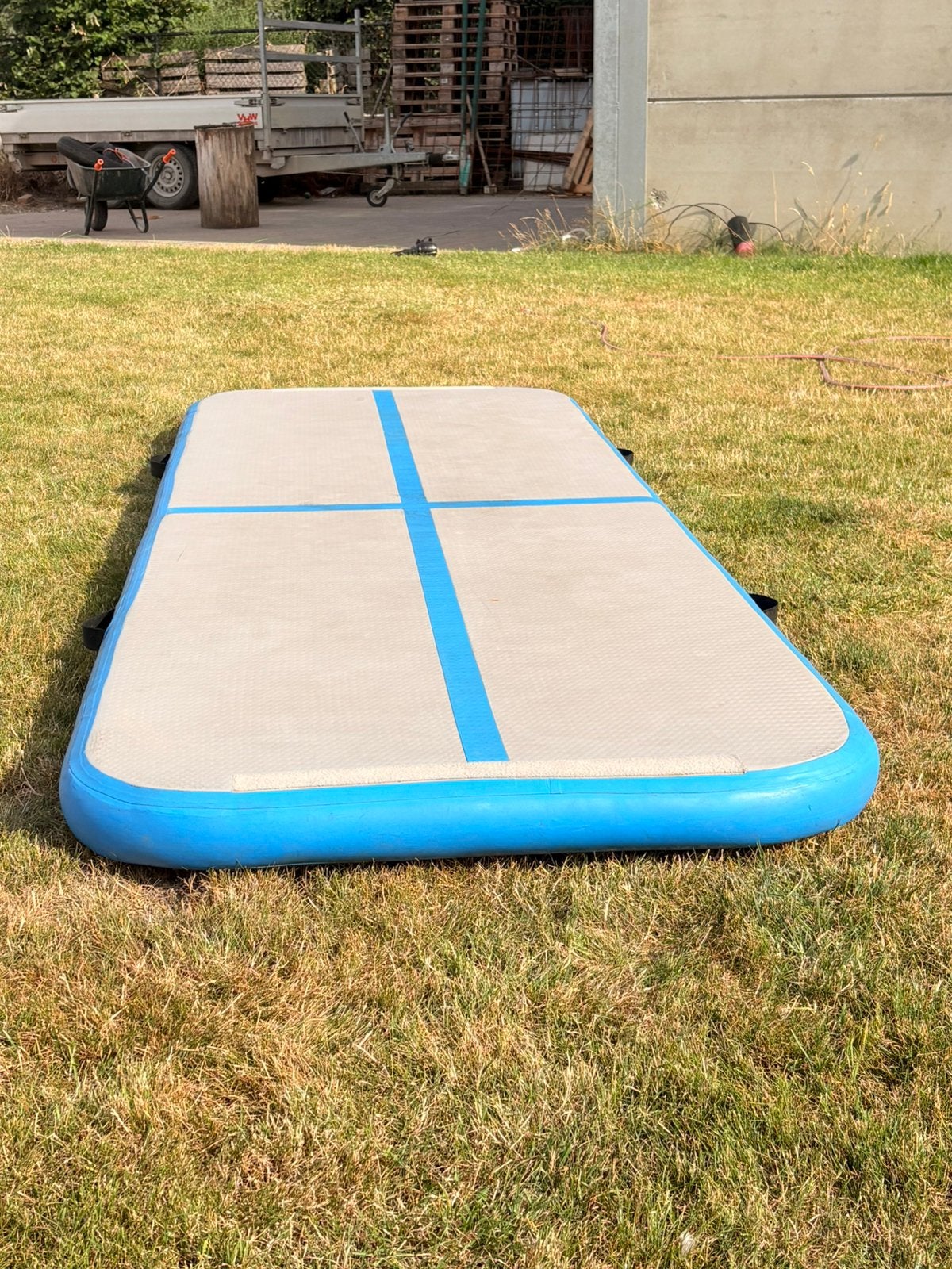 Airtrack, Sports & Fitness, Gymnastique, Enlèvement, Utilisé, Bleu, Matériel