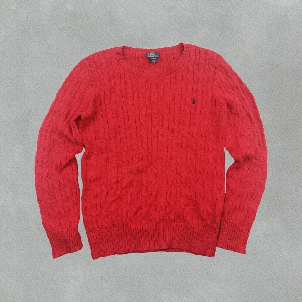 (271) Rode Ralph Lauren Gebreide Trui - Jongens XL - Nieuw, Kinderen en Baby's, Ophalen of Verzenden, Nieuw, Ralph Lauren, Jongen