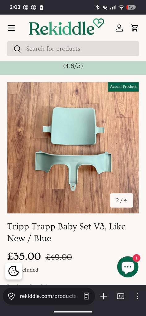 Stokke baby set + plateau Tripp trapp, Enlèvement
