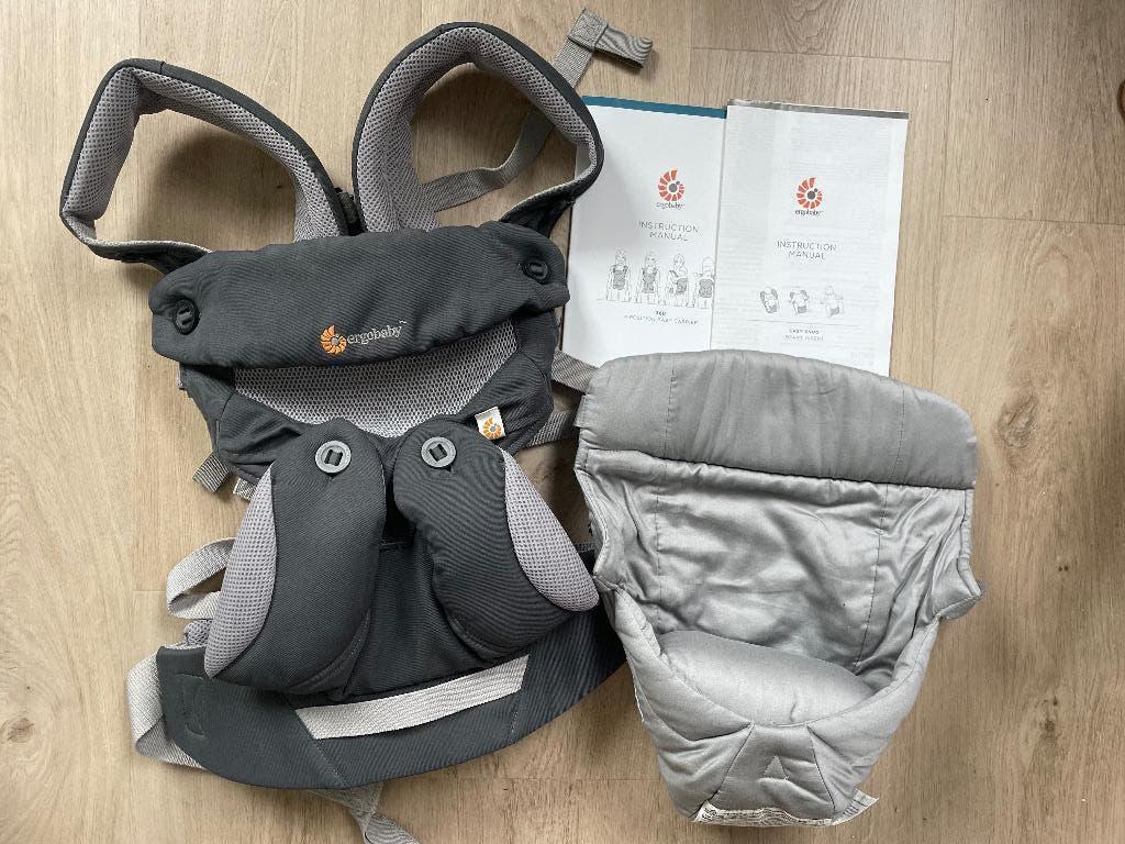 Ergobaby 360 draagzak + insert, Autres marques, Porte-bébé, Comme neuf, Enlèvement