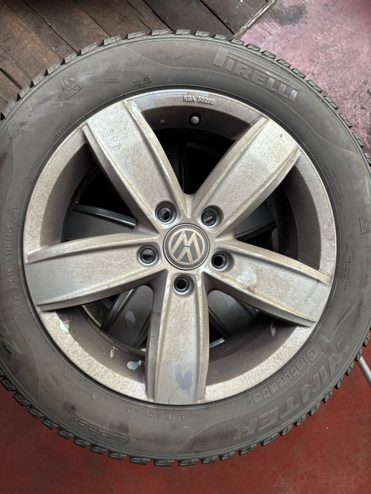 Set velgen met winterbanden, Gebruikt, 16 inch, Banden en Velgen, Personenwagen